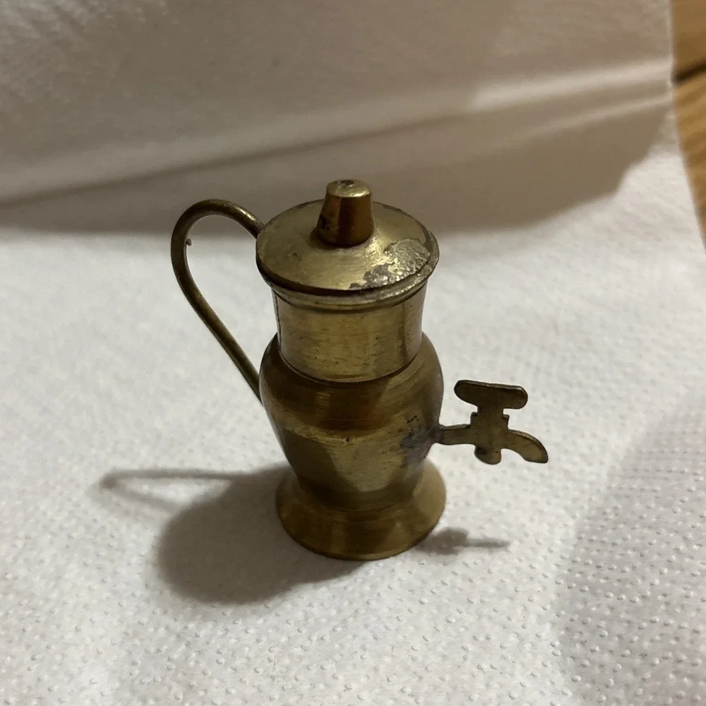 Miniature Brass Samovar‎ Vintage